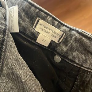 Grey Madewell Curvy Perfect Vintage Jean